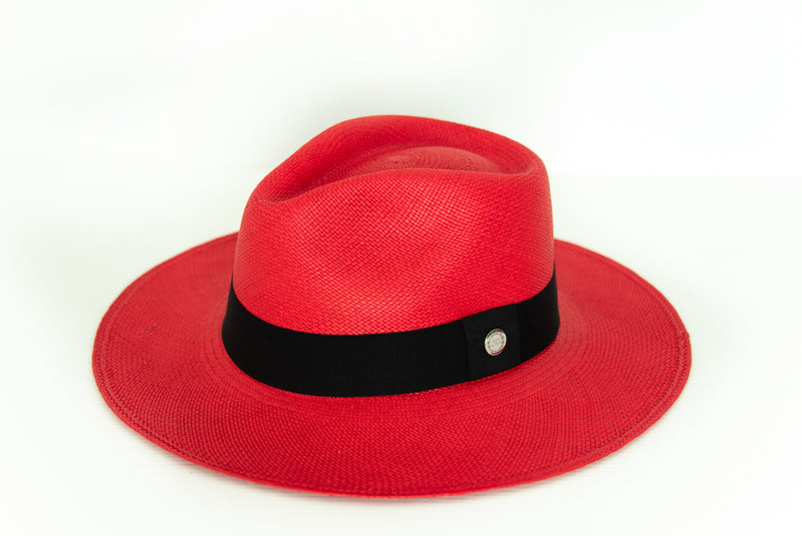 Panama Hat Classic Red